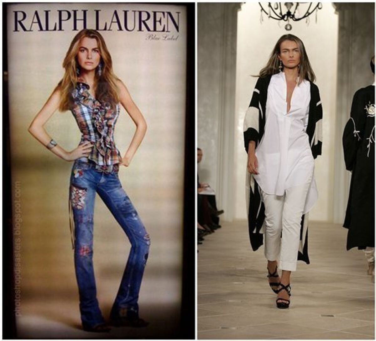 Model in altered Ralph Lauren ad speaks out - The San Diego Union-Tribune
