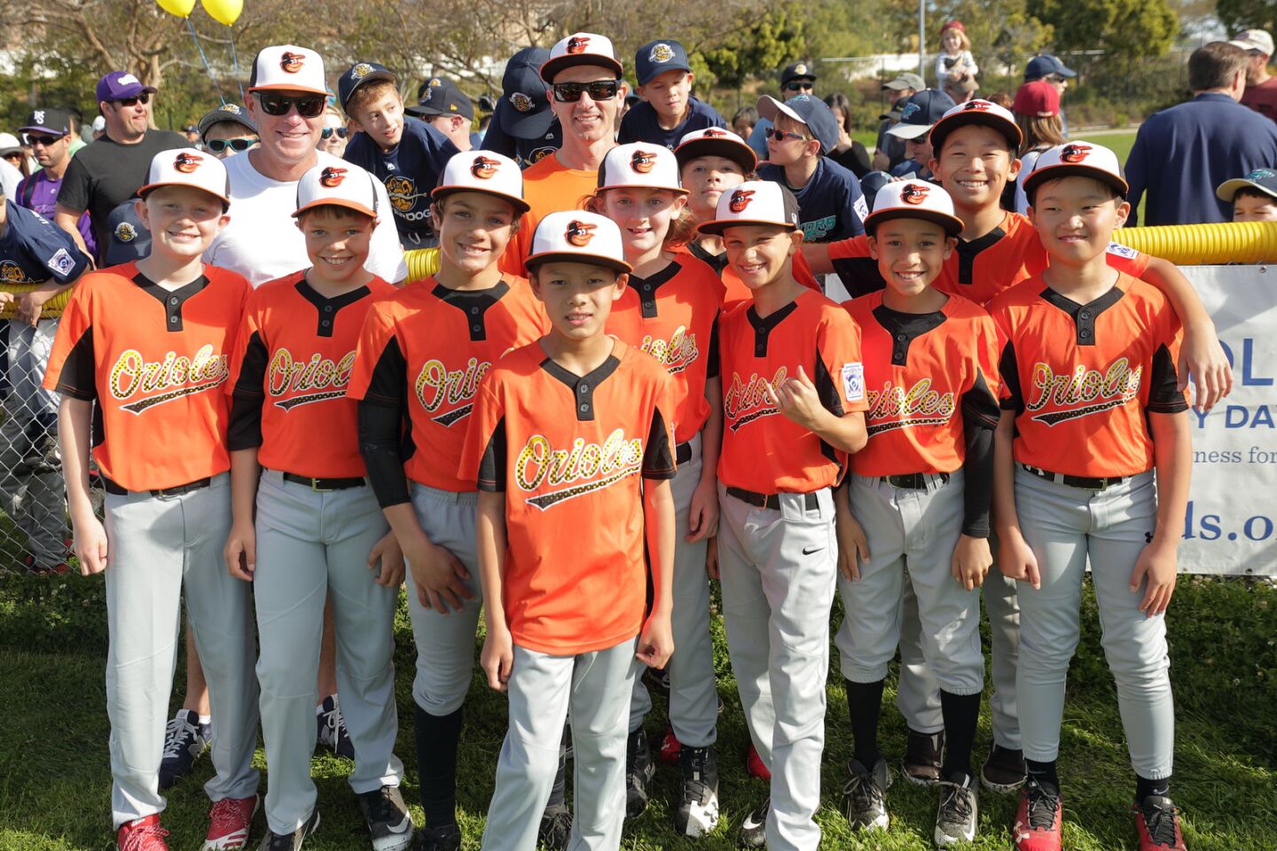 Orioles at the Del Mar Little League Opening Day