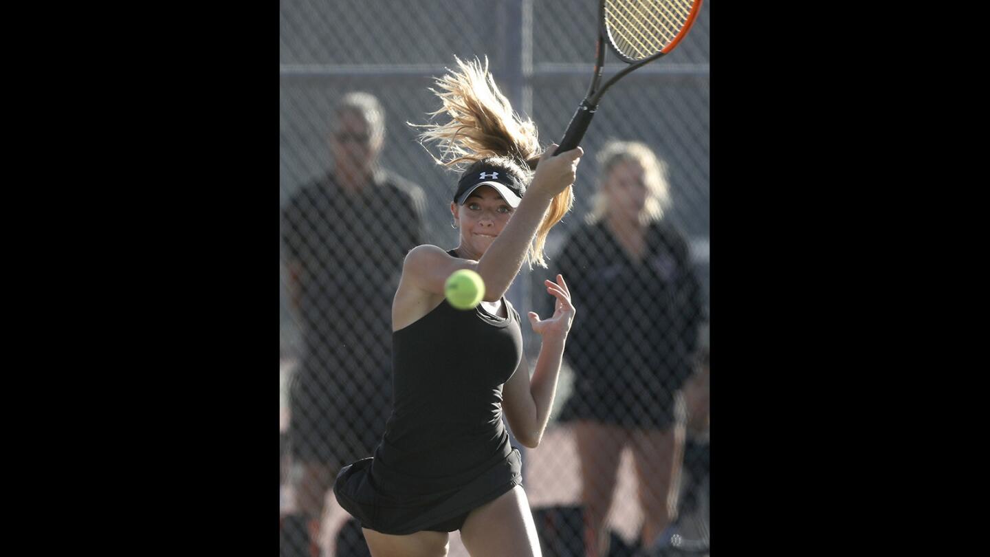 Photo Gallery: Huntington Beach vs. South Pasadena in girls' tennis