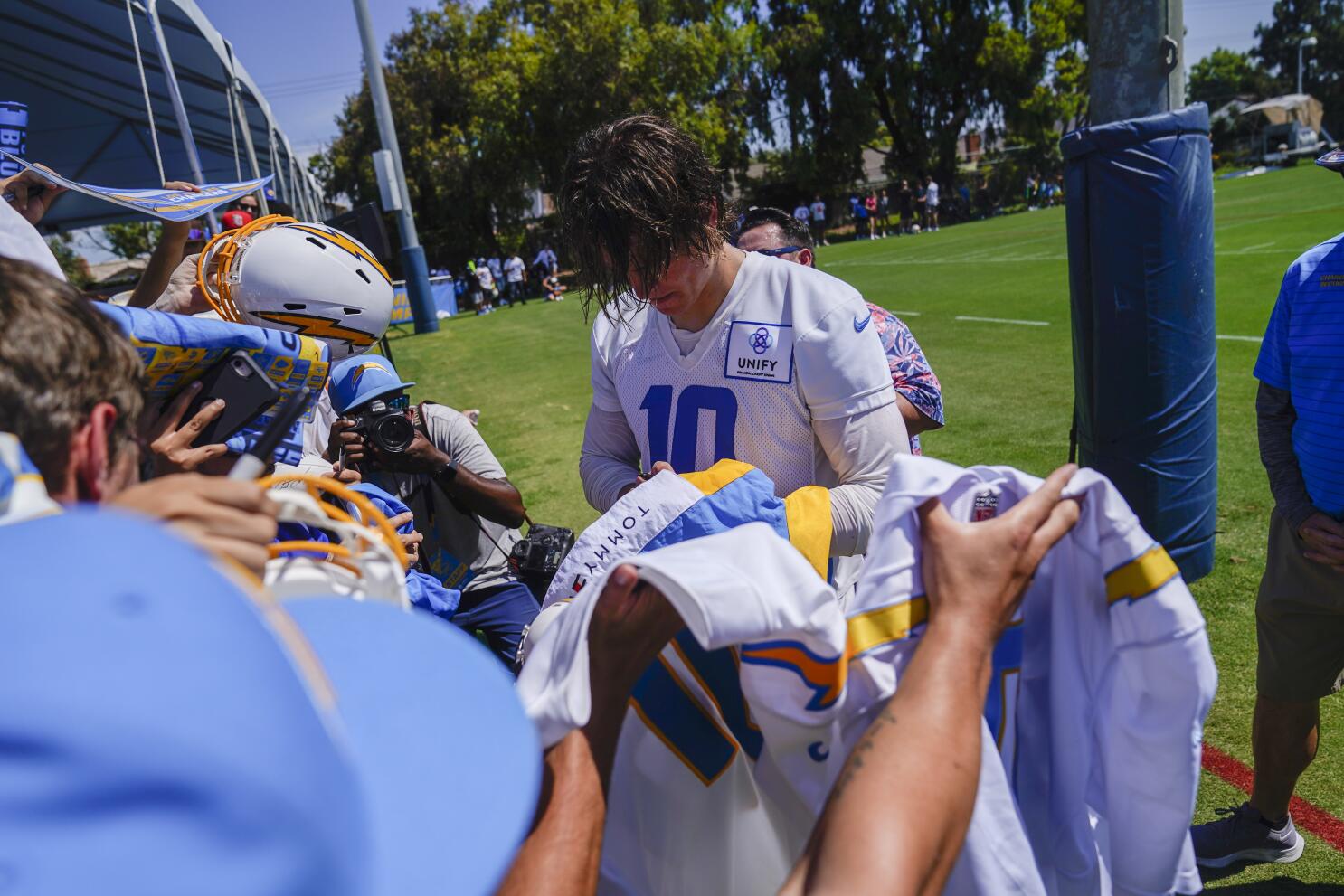 Chargers Host SDUSD Flag Football Skills Camp