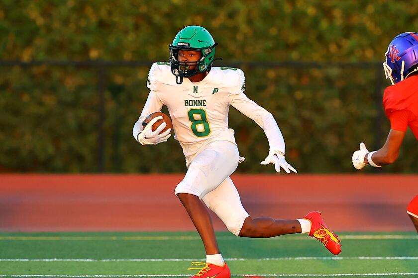 Receiver Da'Mari Hall of Narbonne will get to face Cathedral on Friday.