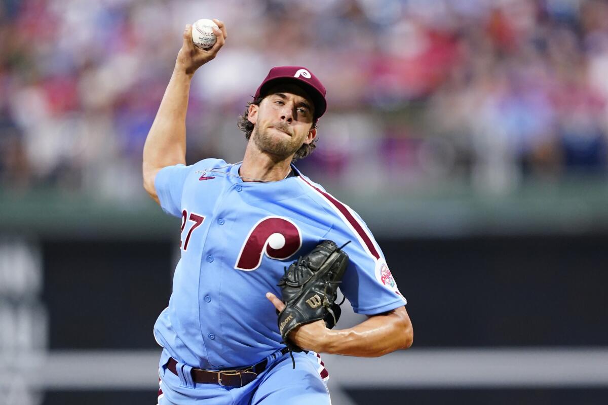 Aaron Nola All MLB Second Team Pitcher Philadelphia Phillies 2022