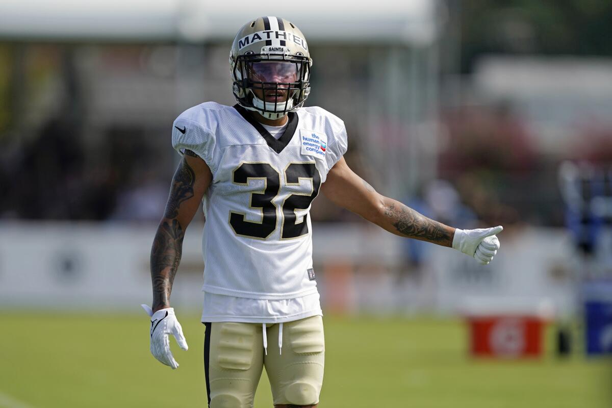 Free agent Tyrann Mathieu says 'it would be great' to play for Saints