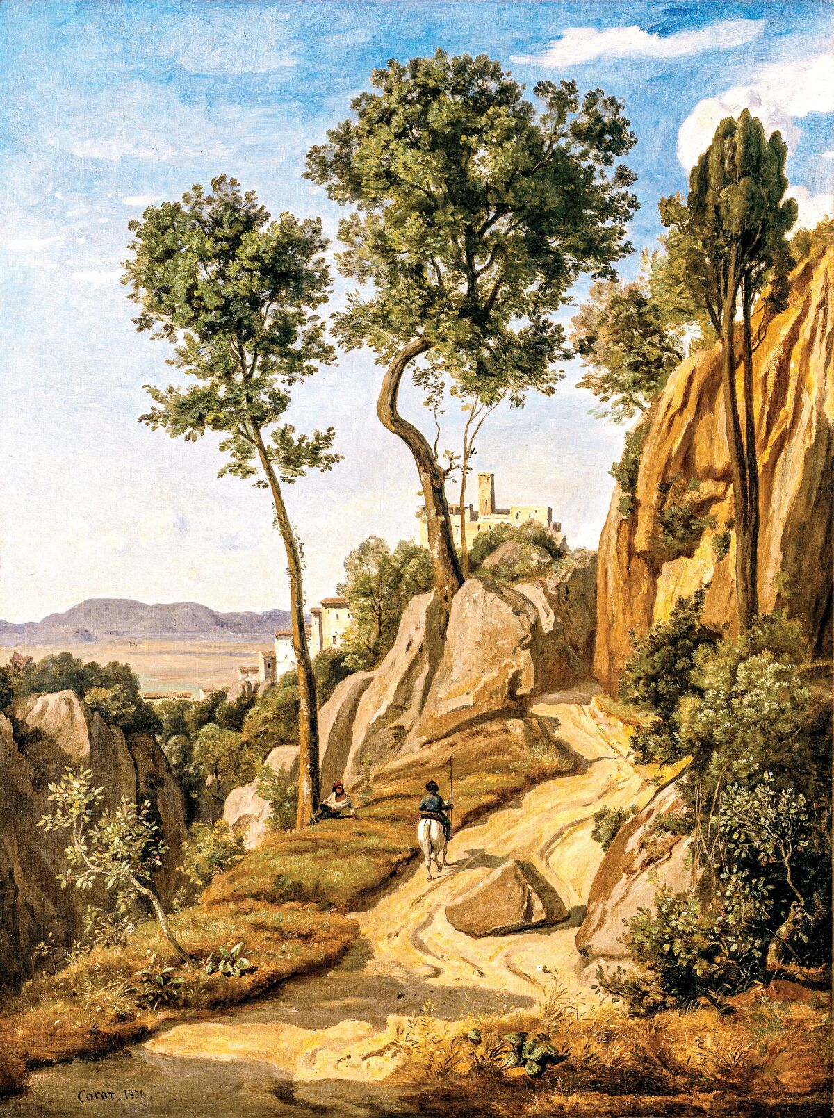 Jean-Baptiste-Camille Corot, "View of Volterra" (1838)