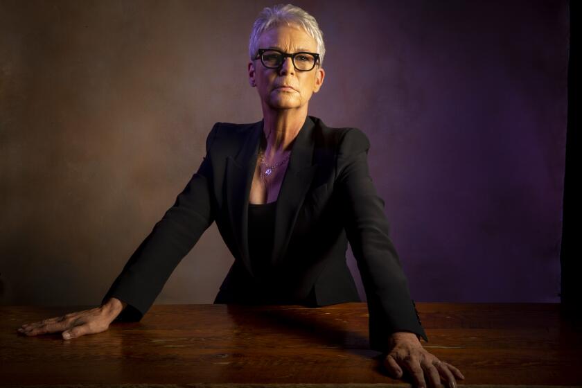 TORONTO, ONT., CAN -- SEPTEMBER 08, 2019-- Actor Jamie Lee Curtis, from the film "Knives Out," photographed in the L.A. Times Photo Studio at the Toronto International Film Festival, in Toronto, Ont., Canada on September 08, 2019. (Jay L. Clendenin / Los Angeles Times)