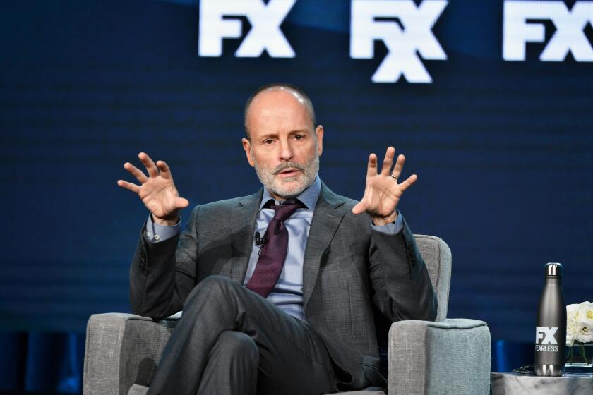 PASADENA, CALIFORNIA - JANUARY 09: Chairman of FX Network and FX Productions John Landgraf speaks during the FX segment of the 2020 Winter TCA Tour at The Langham Huntington, Pasadena on January 09, 2020 in Pasadena, California. (Photo by Amy Sussman/Getty Images)