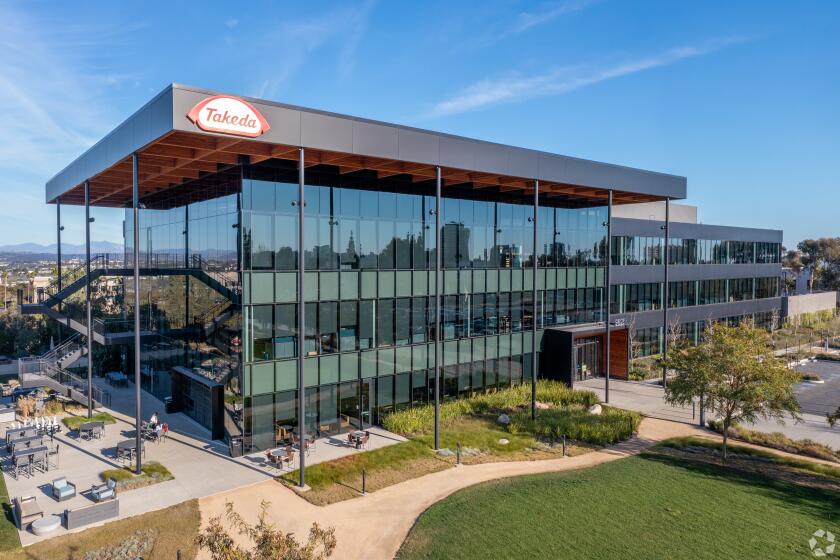 Pharmaceutical giant Takeda is closing its San Diego office at 9625 Towne Centre Drive.