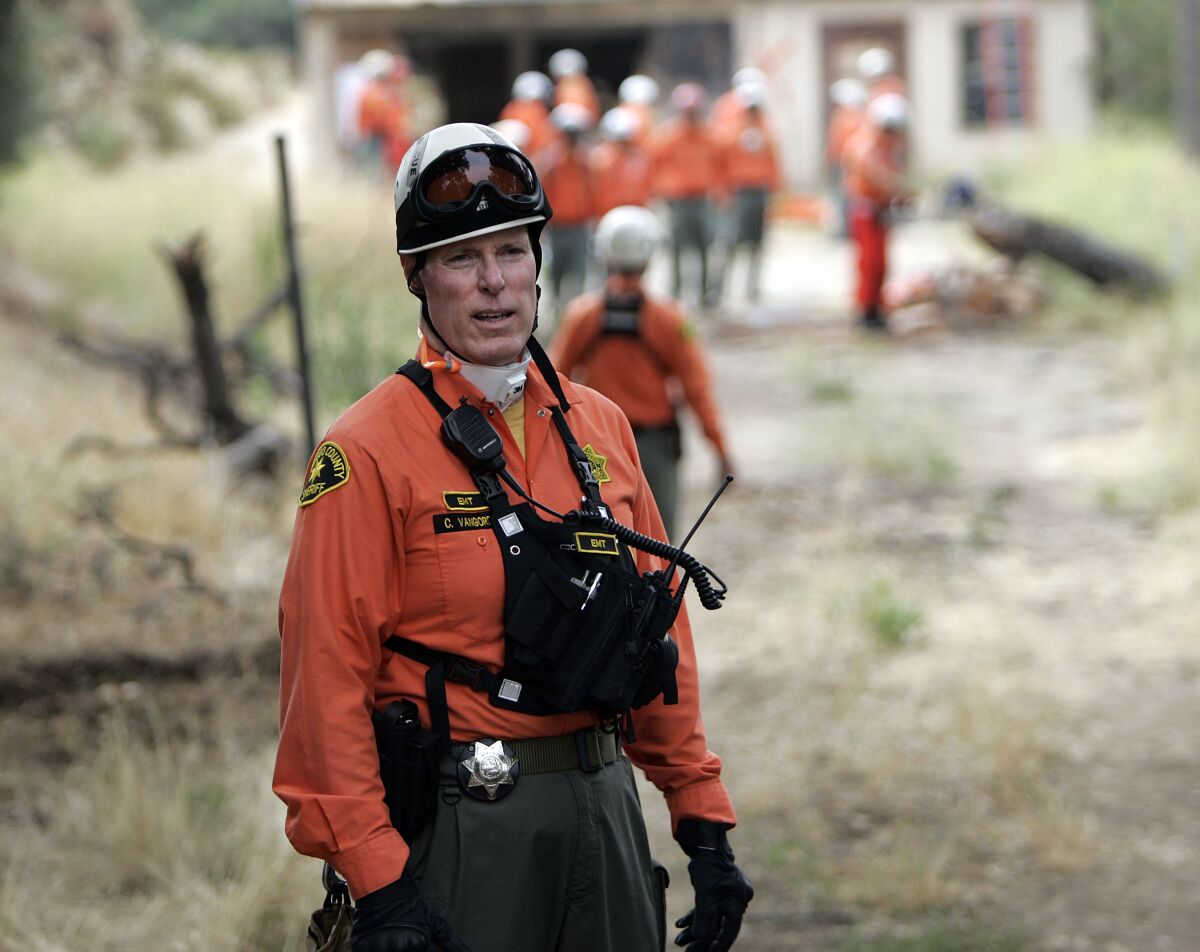 Scripps CEO Chris Van Gorder(cq) is volunteer commander through the Sheriff's office with search and rescue.