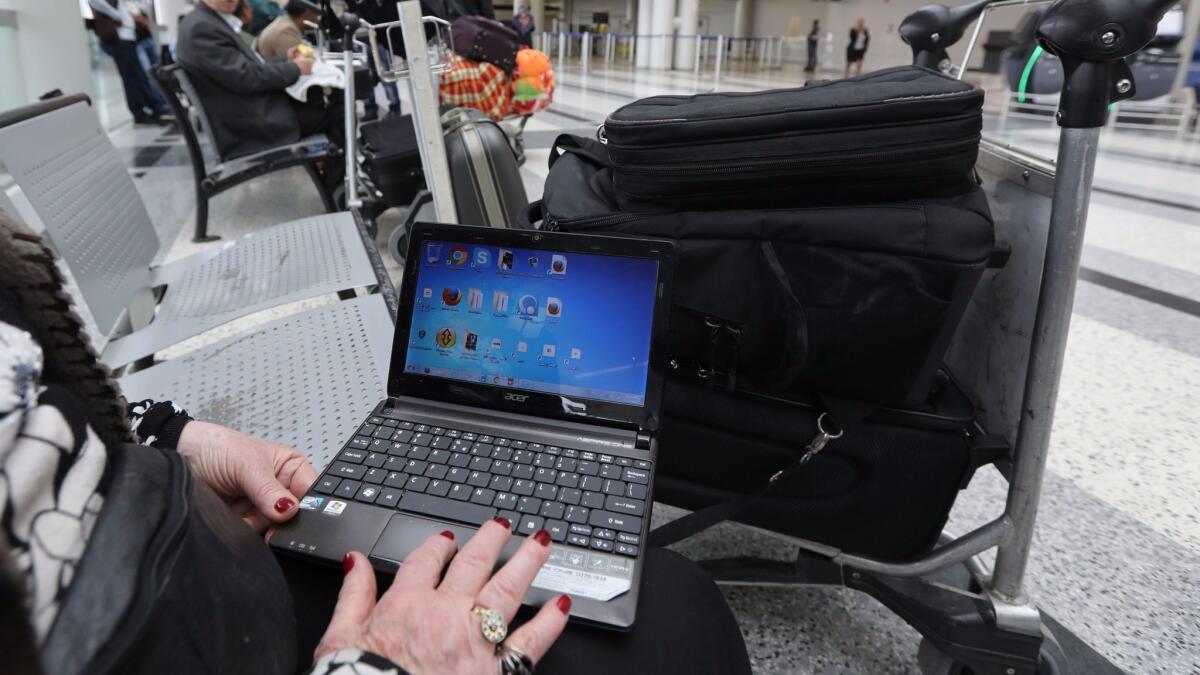 Electronics can be a nuisance to fellow travelers and cabin crew.