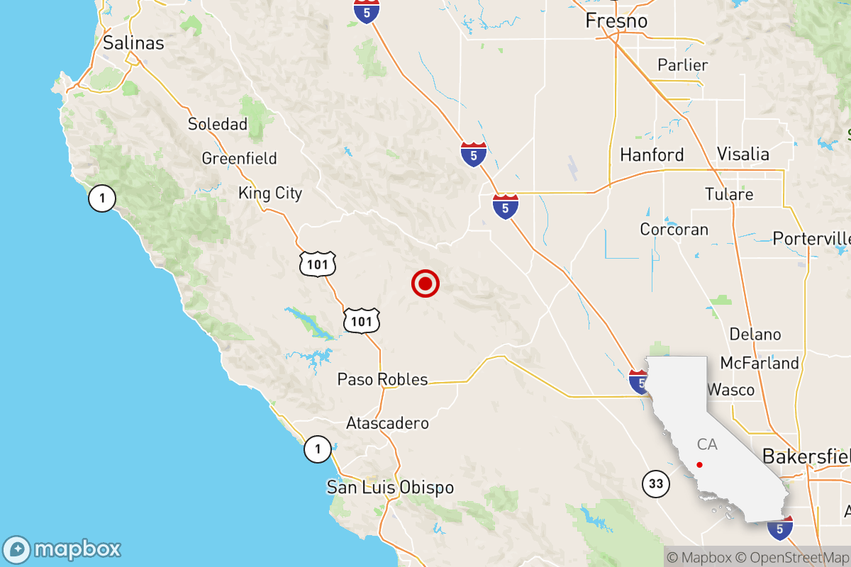 A magnitude 3.5 earthquake was reported early Friday 13 miles from Coalinga, Calif.