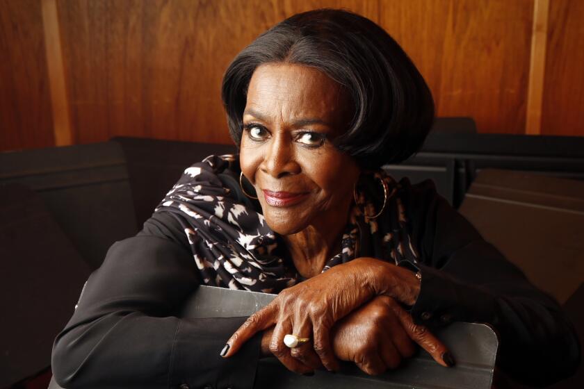 Portrait of actress Cicely Tyson who is reprising her Tony Award-winning Broadway role in "The Trip to Bountiful." 
