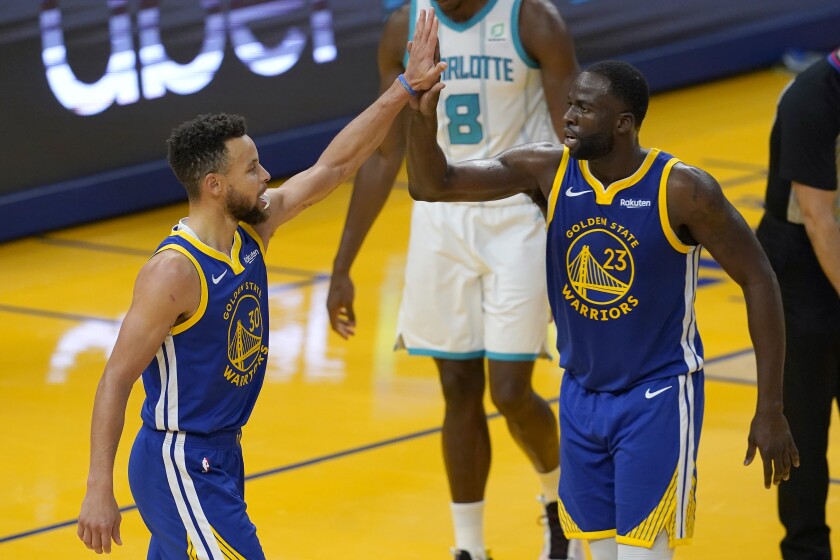 Green Notches Triple Double Warriors Avenge Loss To Hornets The San Diego Union Tribune