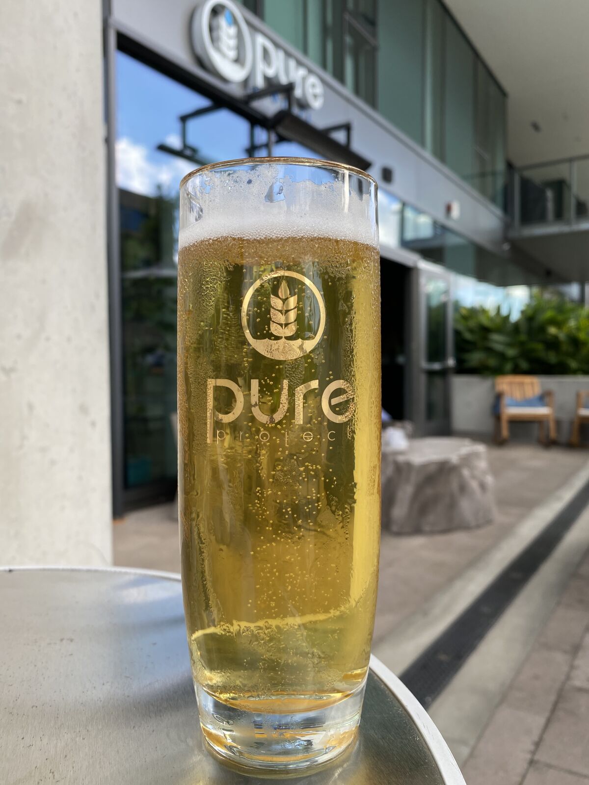 RV1, an Adventure Beer from Pure Project. Pictured here at Pure Project Balboa Park, the craft brewery's Bankers Hill taproom