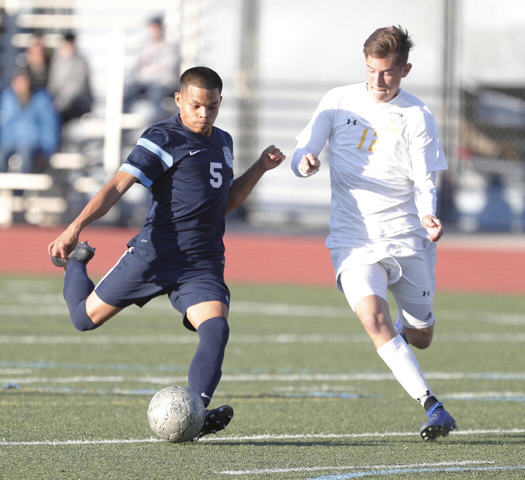 Photo Gallery: Crescenta Valley boys' soccer in tough CIF Divsion III first round game against Brea Olinda