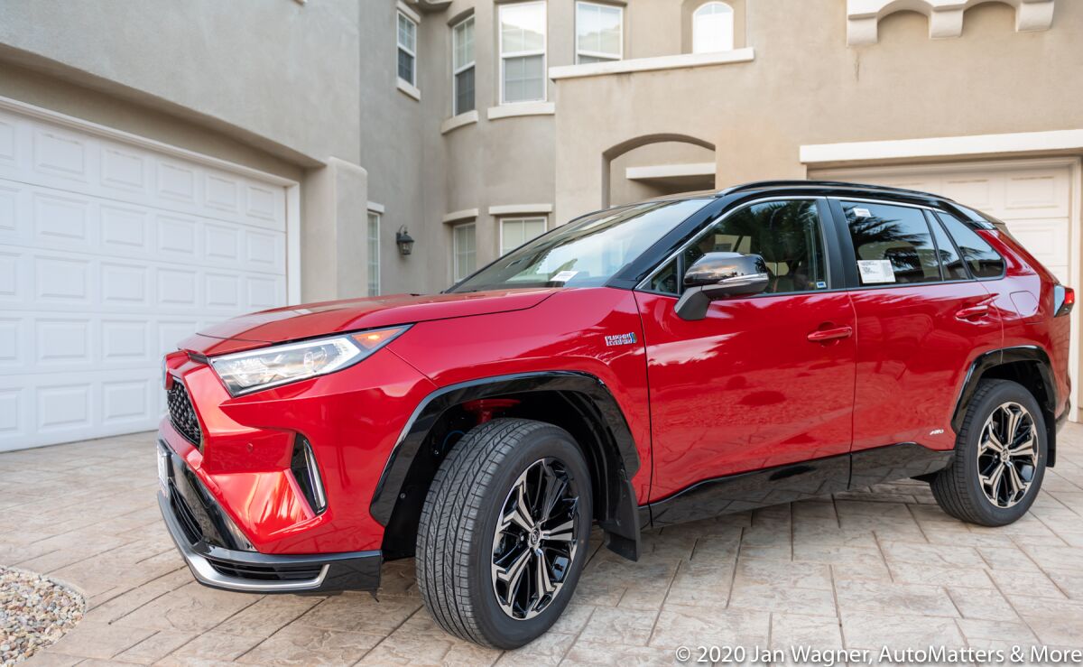 2021 Toyota RAV4 in the driveway at home