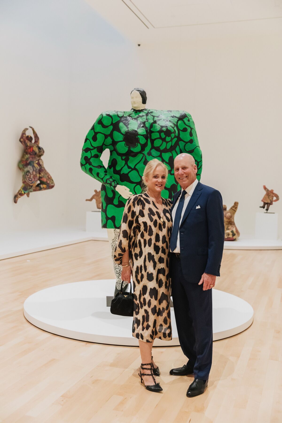 Steve Strauss, MCASD's new board president, and his wife, Lise Wilson, visit the museum's La Jolla flagship location.
