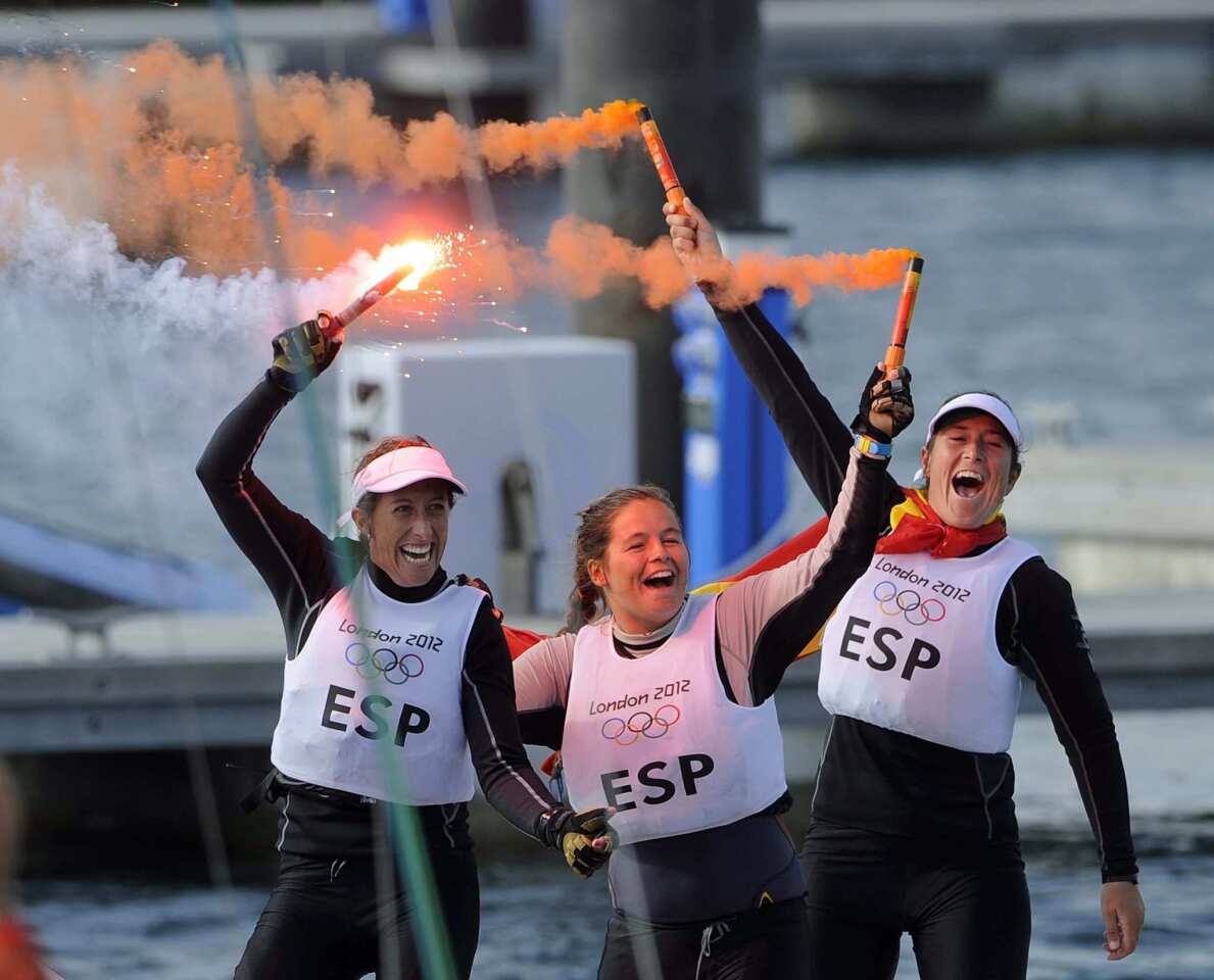 Spain sails to gold