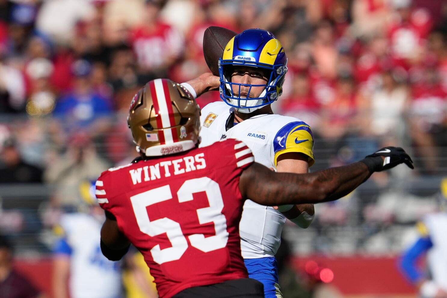 Image for Rams vs. 49ers live updates: L.A. extends lead on Davante Adams TD catch