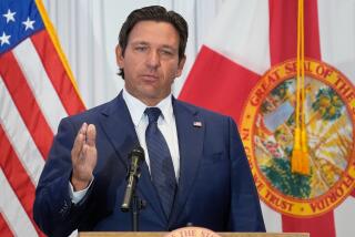 FILE - Florida Gov. Ron DeSantis speaks during a news conference, Aug. 12, 2025, in Tampa, Fla. (AP Photo/Chris O'Meara, File)
