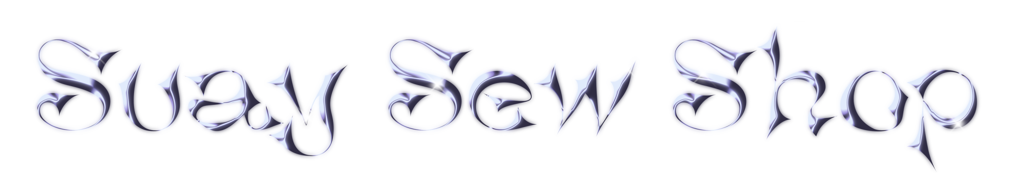 stylized type that reads “Suay Sew Shop”