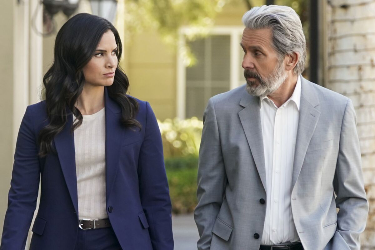 Katrina Law and Gary Cole in "NCIS" on CBS.