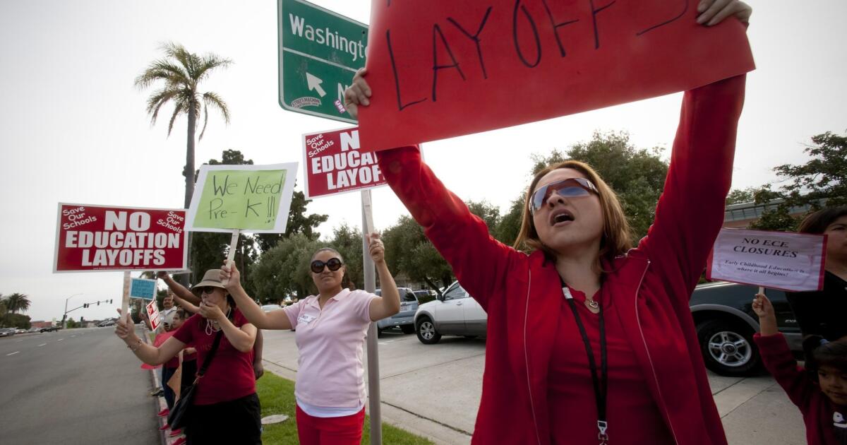 SD Unified votes for layoffs The San Diego UnionTribune