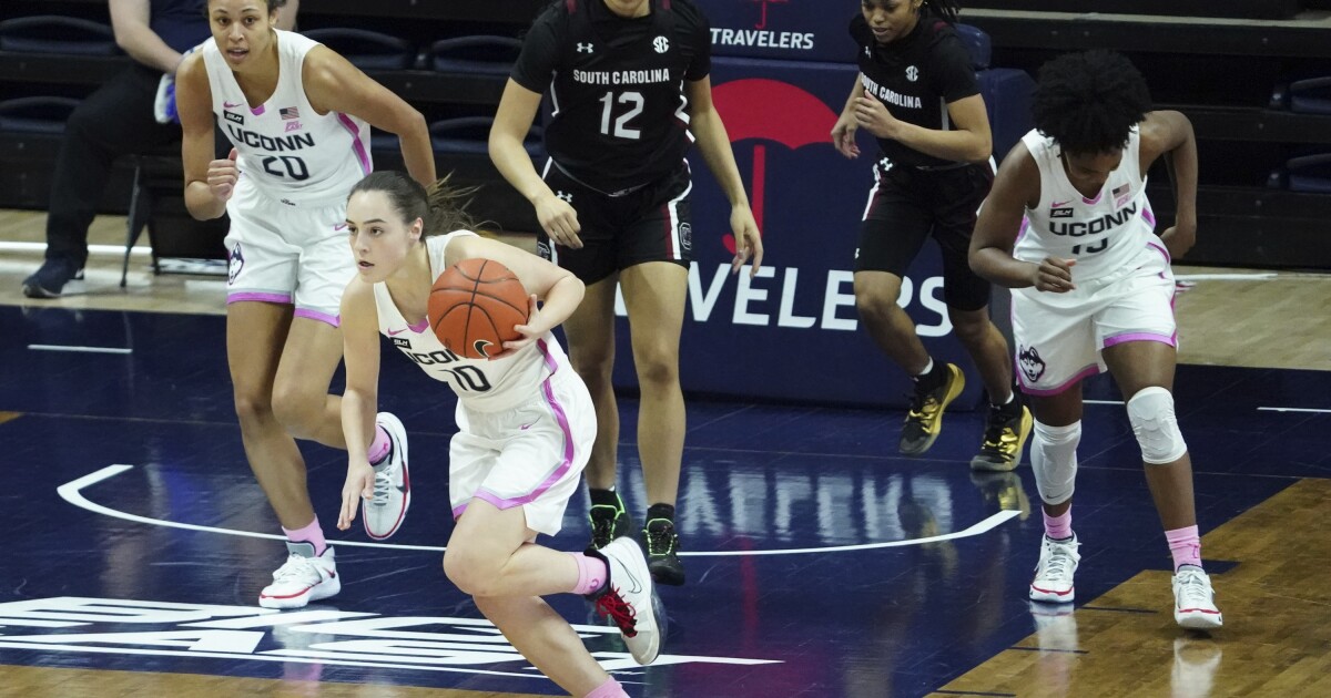 Bueckers leads No. 2 UConn over No. 1 South Carolina in OT