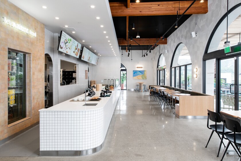 The sweetgreen location in Carlsbad's Beacon center.