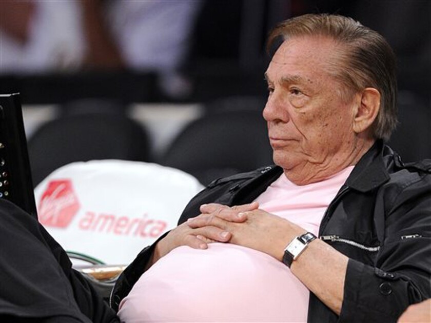 Donald Sterling watches the Clippers on Oct. 17, 2010.