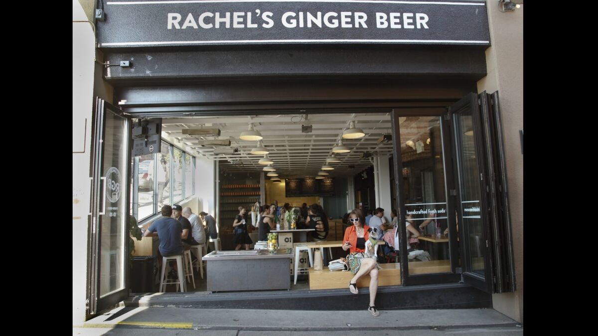 Rachel's Ginger Beer is one of the newer businesses in the market, drawing large crowds for her handcrafted ginger beer flavors and interesting alcoholic combos, including a mule dispensed from a slushie machine.