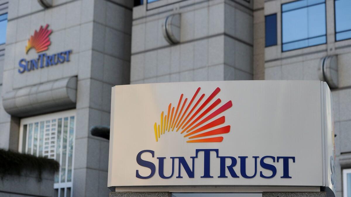 SunTrust agreed to combine with BB&T in a $28-billion deal. The resulting bank would have branches throughout the Southeastern United States.