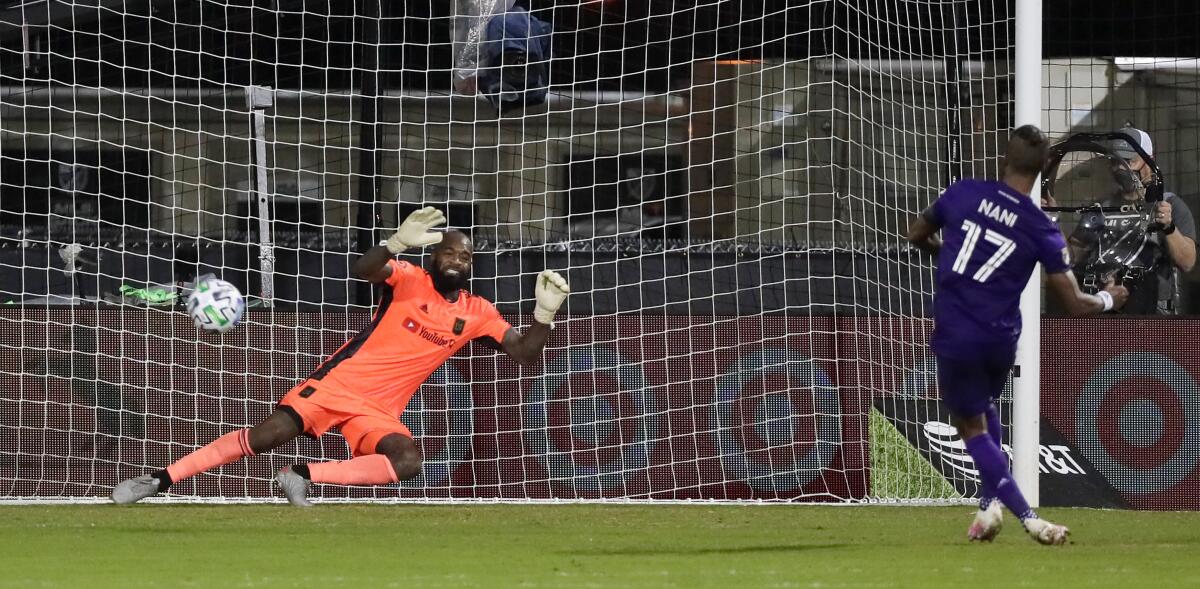 Orlando City forward Nani (17)  