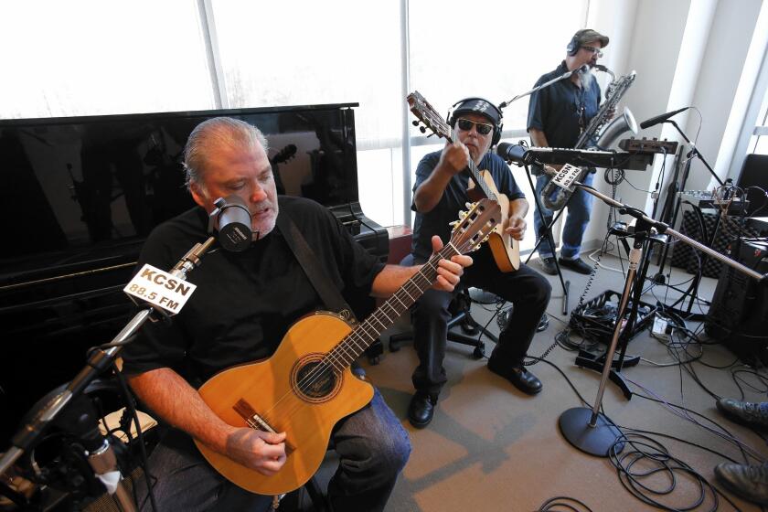KCSN, the radio station of Cal State Northridge, launched its new 24/7 format of modern Latin/Latino music with a live in-studio broadcast by Los Lobos.