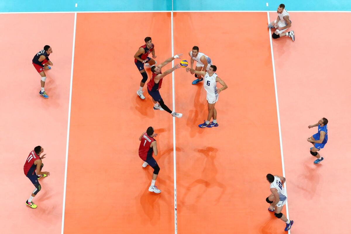 Men's volleyball is in quarterfinals action today in Rio.