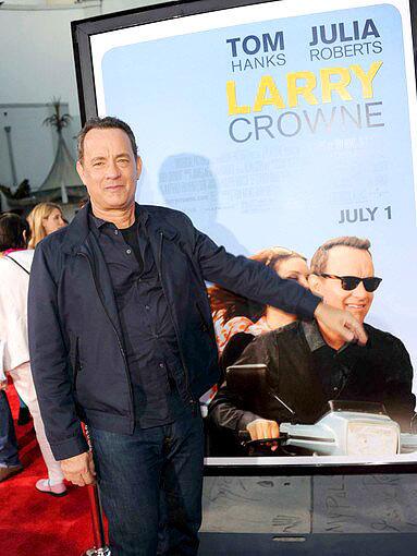 Director/writer/producer/actor Tom Hanks is Larry Crowne, a salesman who loses his job and decides to go to community college where he unexpectedly finds love. Hanks was on hand for the Universal film's Hollywood premiere at Grauman's Chinese Theatre.