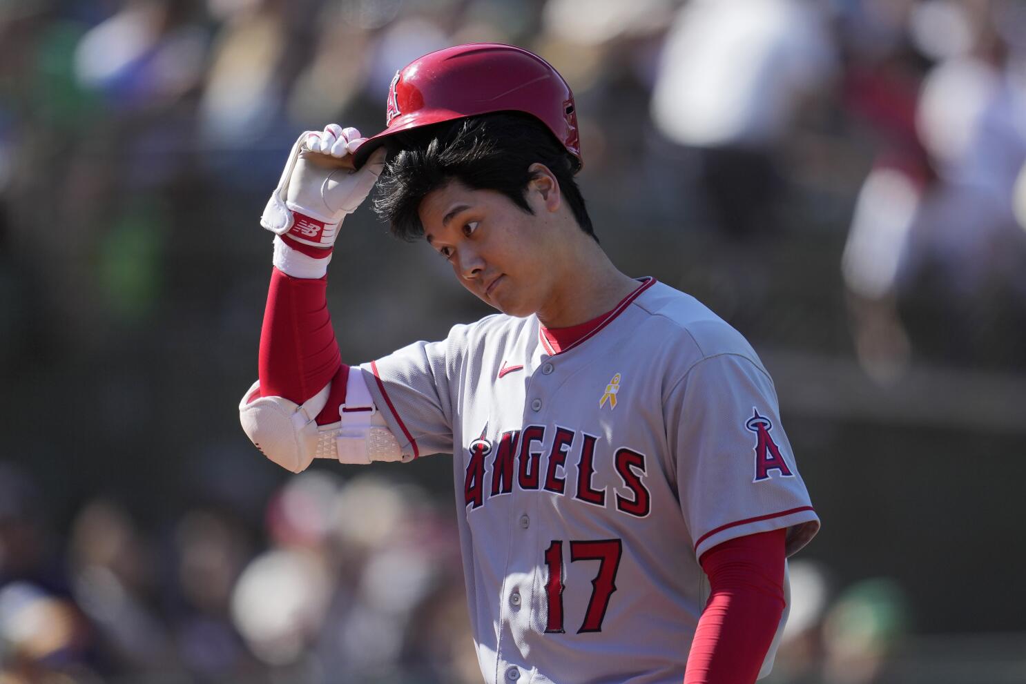 Angels' Shohei Ohtani misses ninth consecutive game with oblique strain