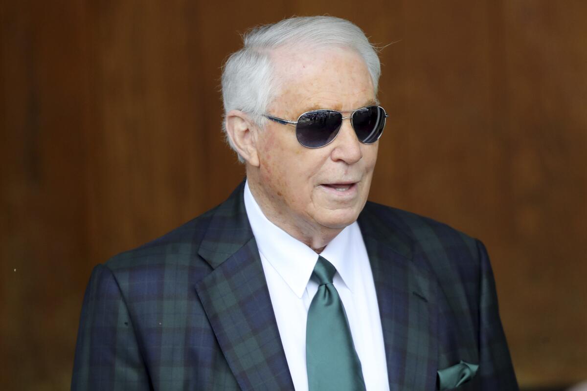 Famed horse trainer Wayne Lukas at Churchill Downs in May 2019.