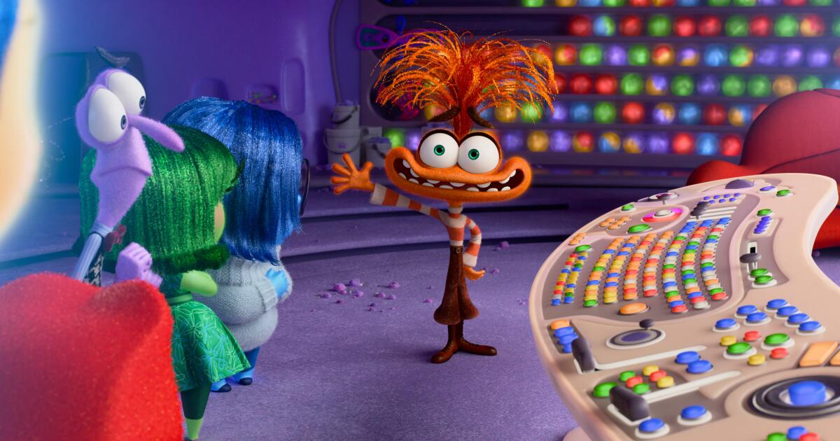 Review: ‘Inside Out 2’ entertains but takes only a baby step into the wilds of adolescence