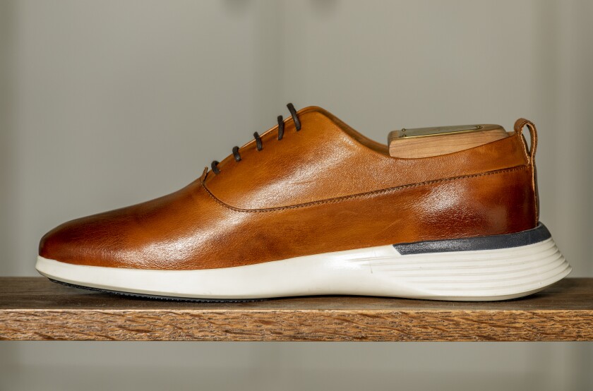 The Crossover Longwing in Honey on display at Wolf & Shepherd.