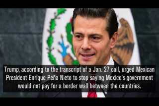 Trump's call with Mexican President Enrique Peña Nieto