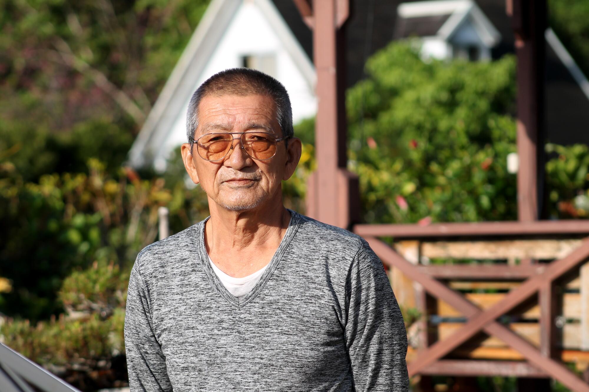 Rinichi Teruya, a 71-year-old innkeeper on the island of Okinawa.