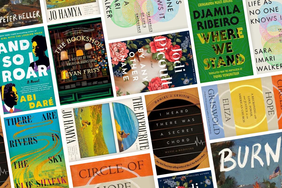 Book covers for August's top 10 picks
