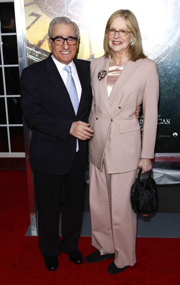 Martin Scorsese, with wife Helen Morris, hit the red carpet in New York on Monday night to debut his new 3-D movie "Hugo." The fantasy film revolves around a young boy named Hugo who lives within the walls of a Paris train station in the 1920s.