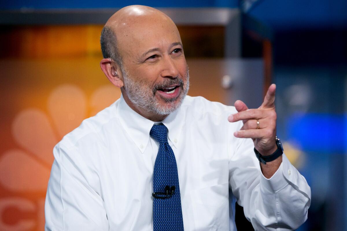 Lloyd Blankfein, chief executive and chairman of Goldman Sachs, in 2015.