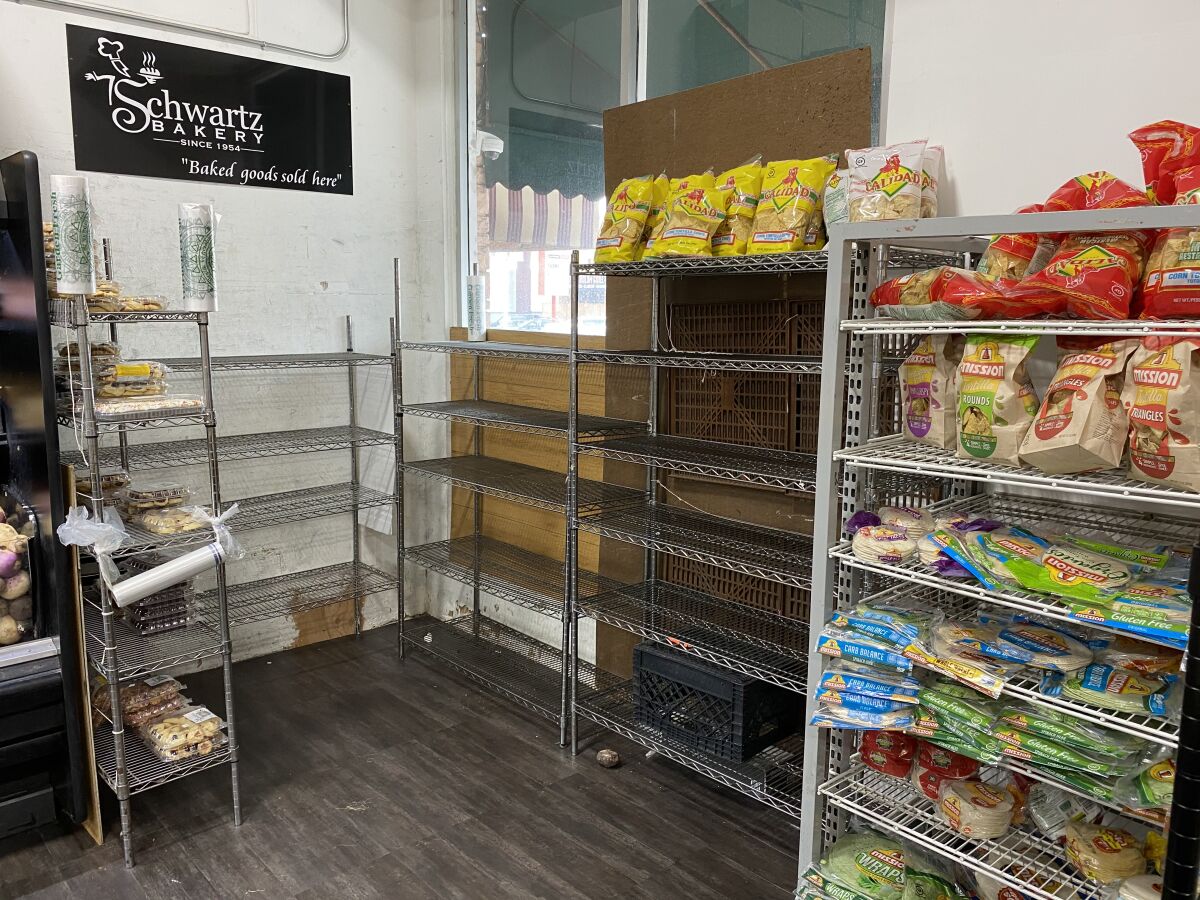 The baked good selection at Pico Glatt Mart in Pico-Robertson.
