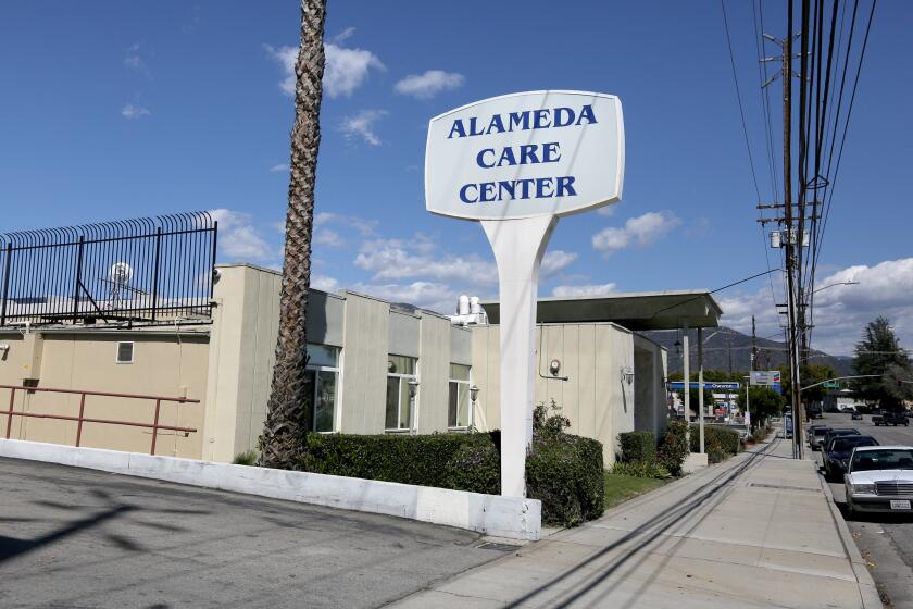 The Alameda Care Center is reporting multiple positive cases of the novel coronavirus COVID-19 (SARS-CoV-2) by its senior residents, on W. Alameda Ave., in Burbank on Friday, March 27, 2020. No deaths have been reported at the facility.