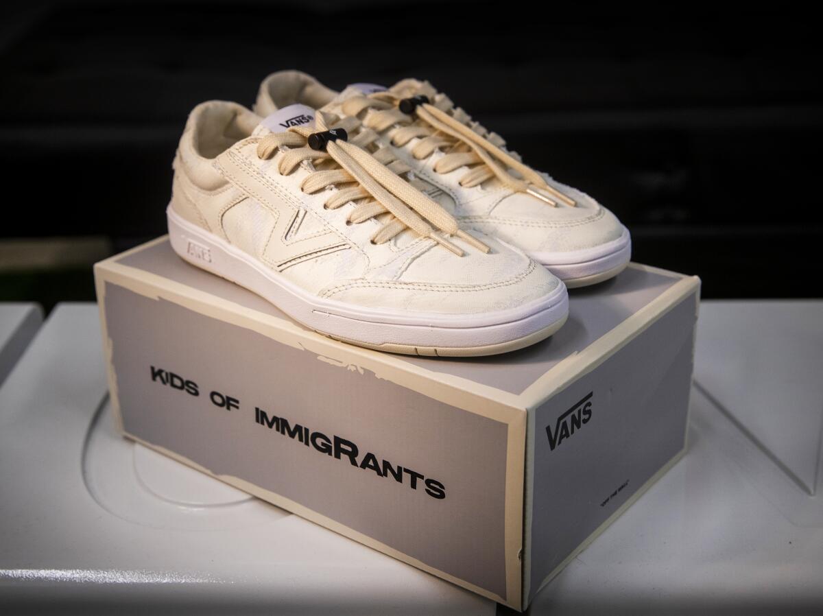The Kids of Immigrants' new sneaker, a spin on Vans Lowland CC shoe.