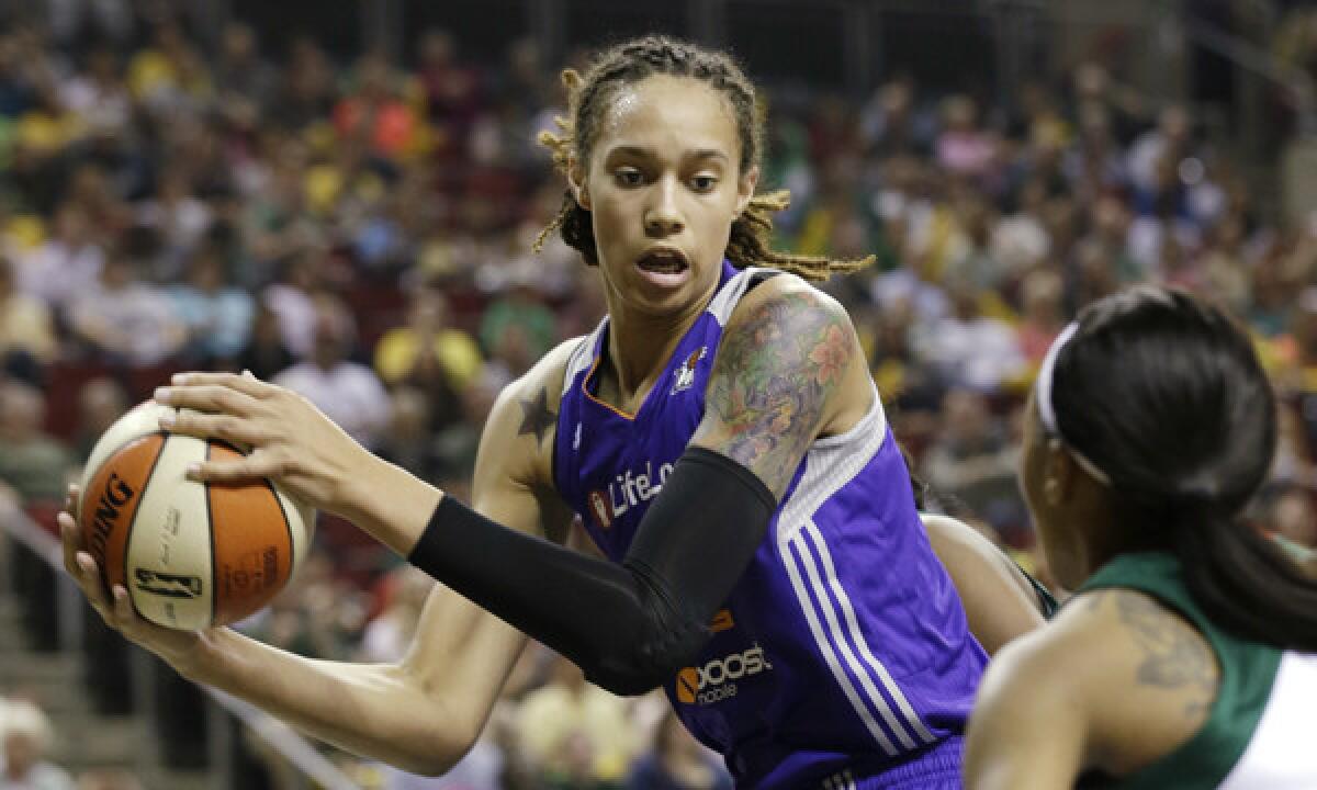 Rookie sensation Brittney Griner might be out of the lineup when the Phoenix Mercury plays host to the Sparks on Friday night.
