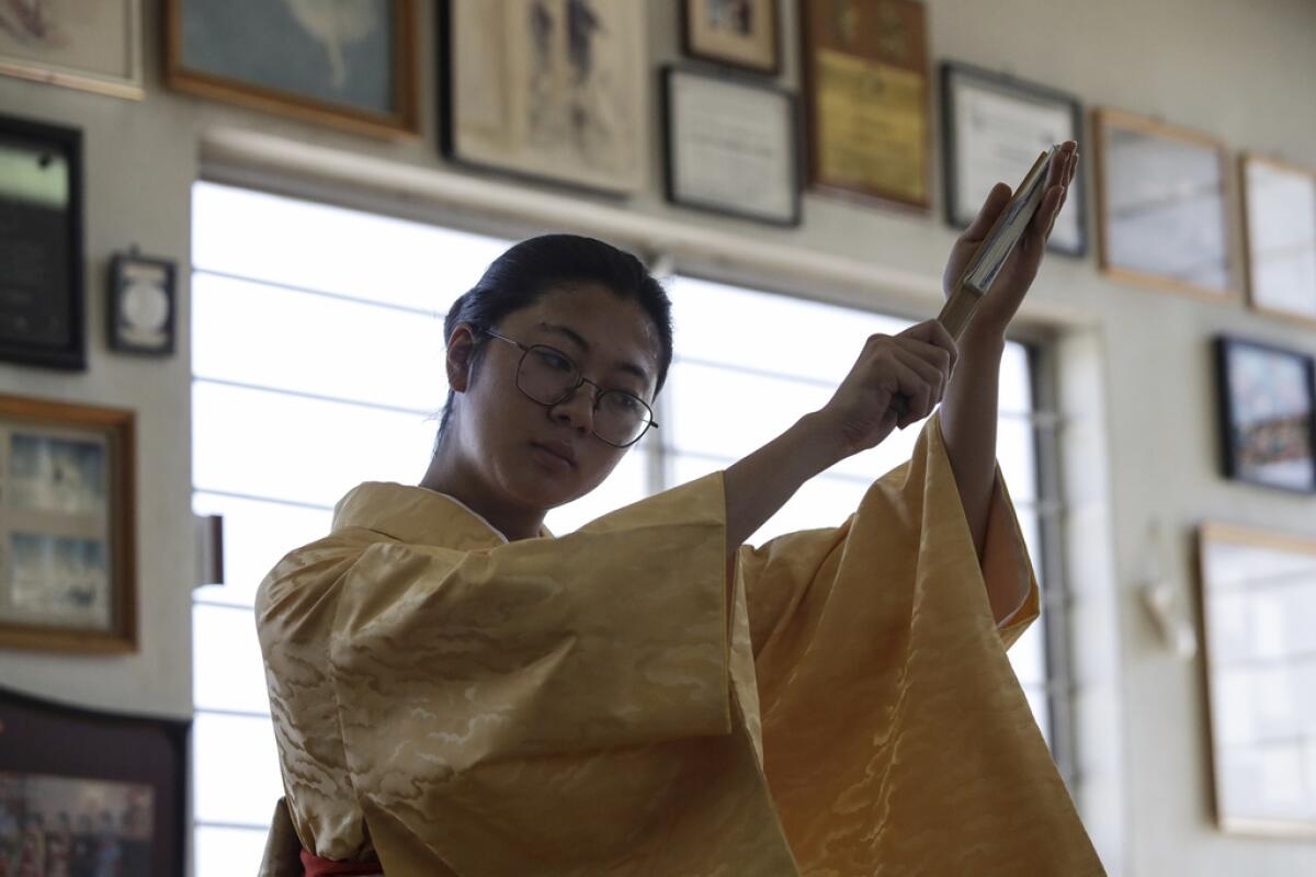 Aimi Kawasaki, una estudiante de danza tradicional japonesa