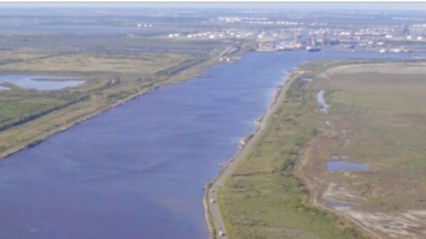 Energy giant Sempra plans to build a liquefied natural gas (LNG) export facility on this site in Port Arthur, Texas. If built, the facility may cost up to $9 billion to construct.